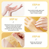 ROZINO Turmeric & Vitamin C Hand and Foot Mask – 50g, Moisturizing & Soothing Care with Natural Plant Extracts, Hypoallergenic, Orange Scent, Softens Light Beige for Smooth Hands and Feet, /tm